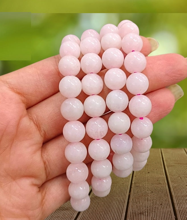 Rose Quartz Bracelet (10 mm Beads) - Enemilymakes