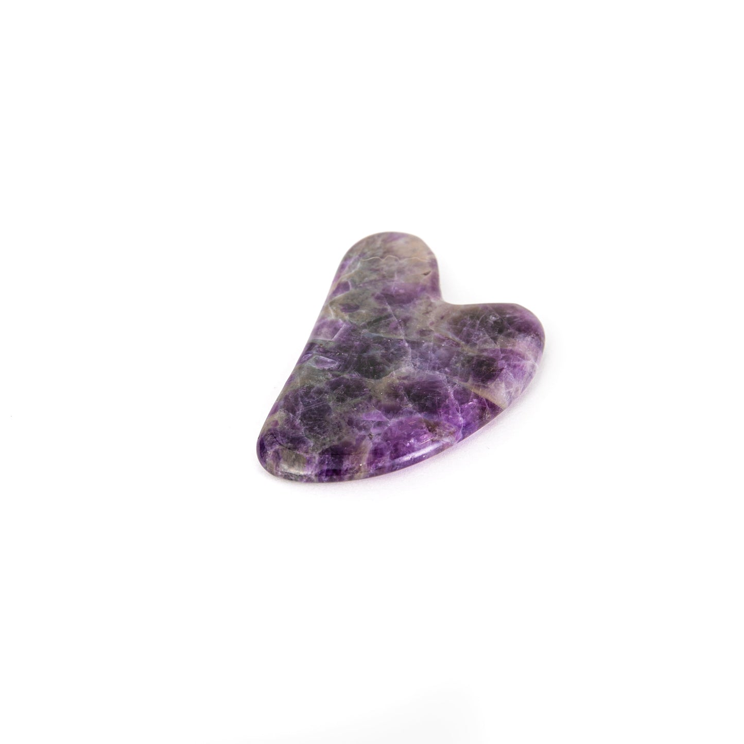 Holysticspa purple amethyst gua sha for lymphatic drainage beauty tool for facial massage